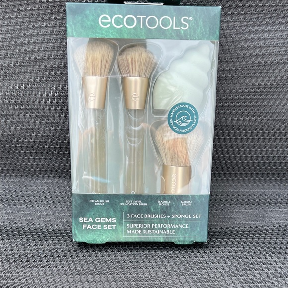 EcoTools Sea Gems Face Set with Green and Brown Brushes - Picture 1 of 6